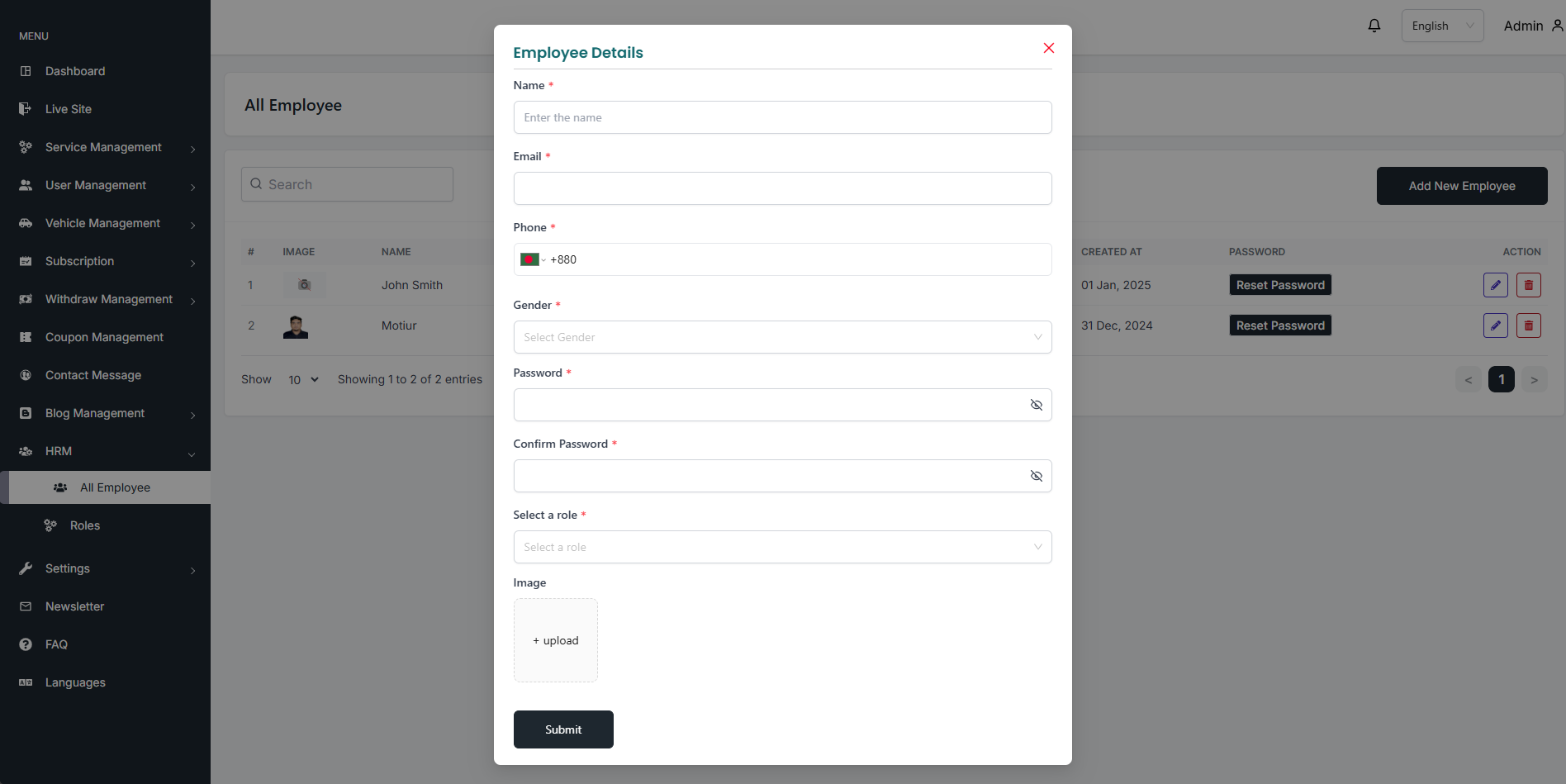 Add Employee