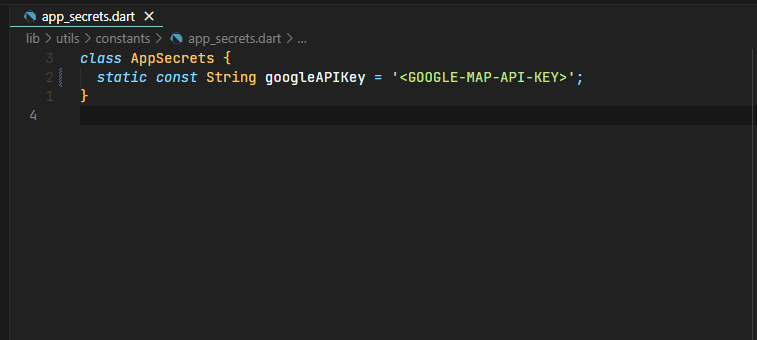 Where to add Maps key in app