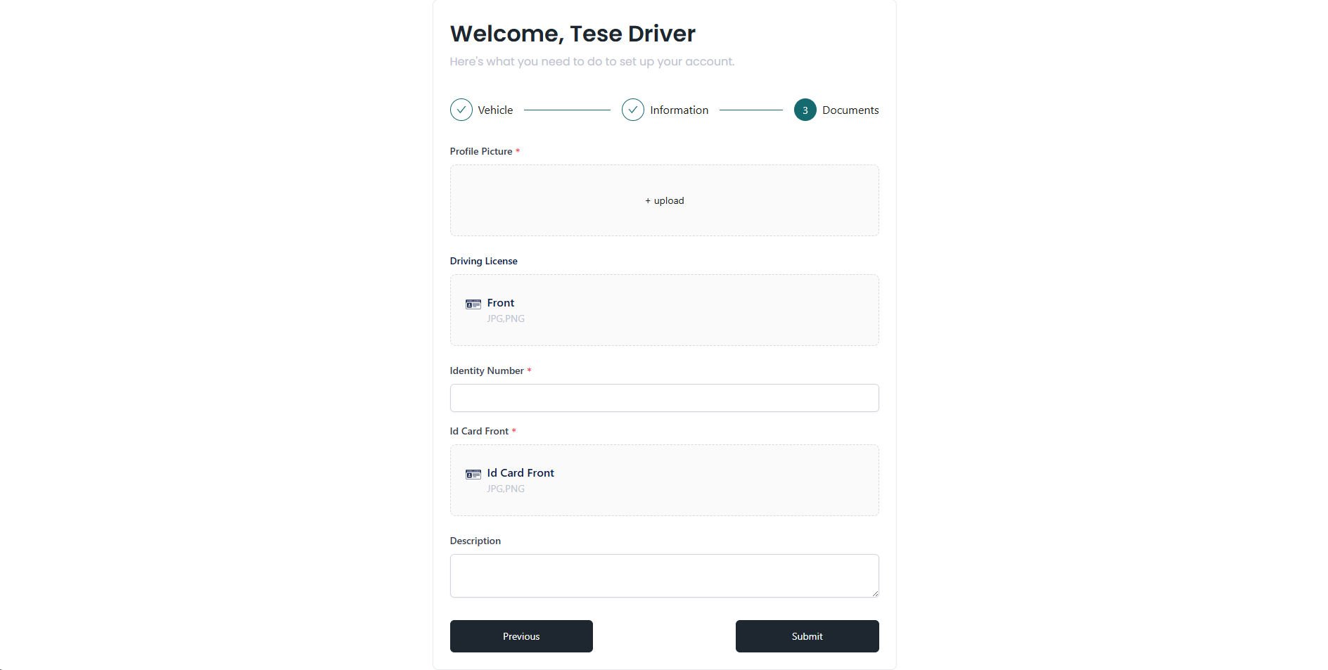 Create Account
