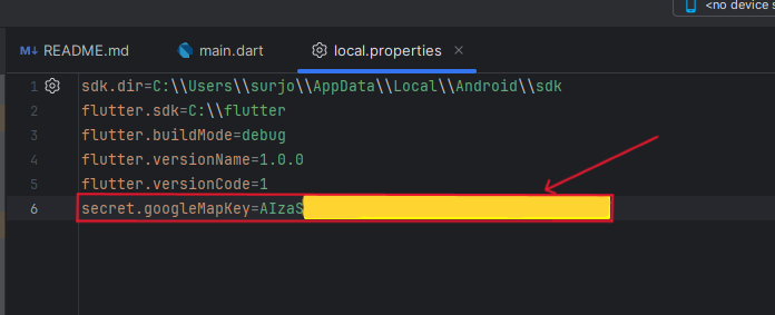 Where to add Maps key