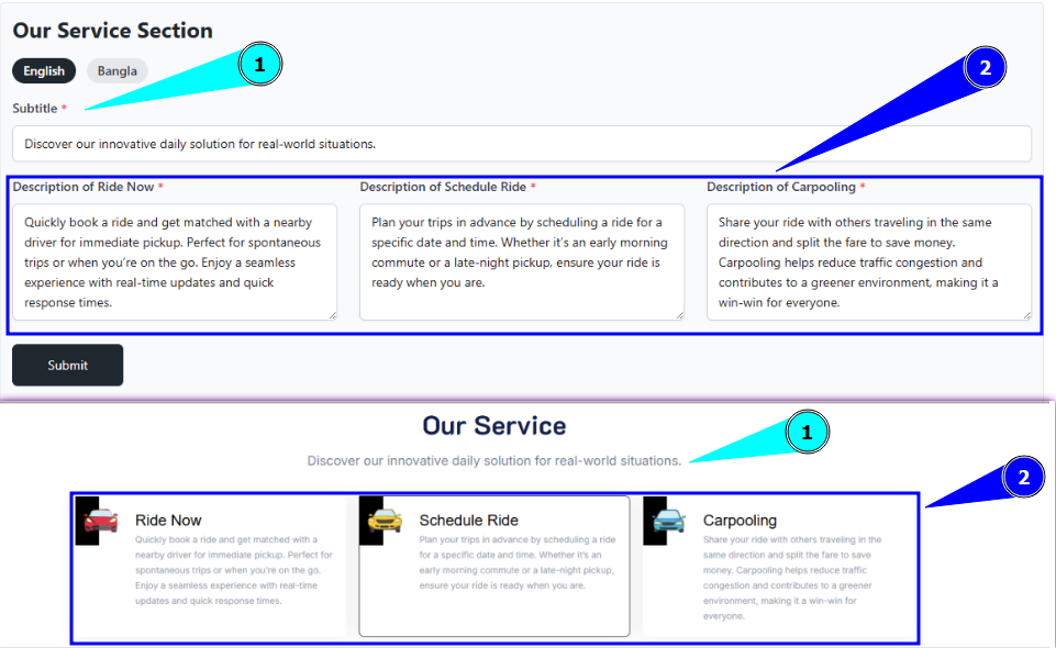 Our Services Section